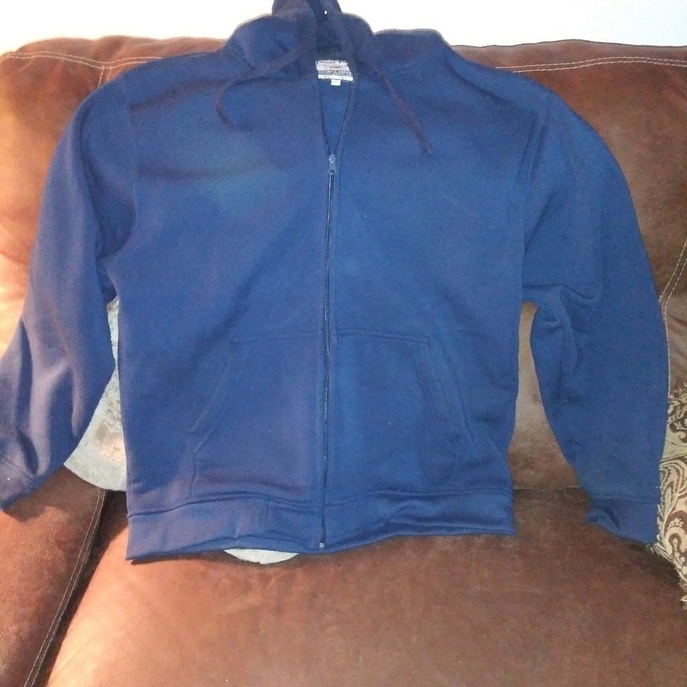 Men's blue hoodie